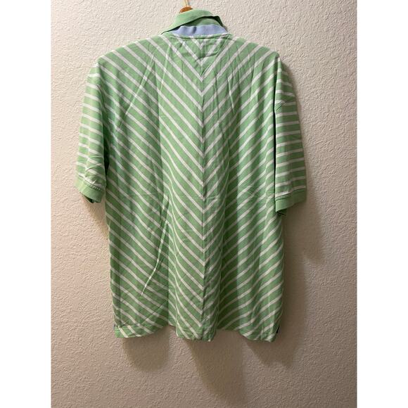 Vintage Men's Tommy Hilfiger Mint Green 100% Cotton Polo Shirt SIZE XL - Picture 5 of 8